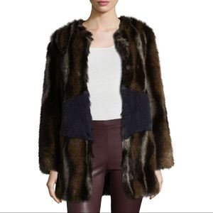 Bandits King Printed Faux Fur Coat